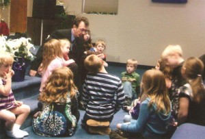 Children's Time in Worship with Pastor Potter